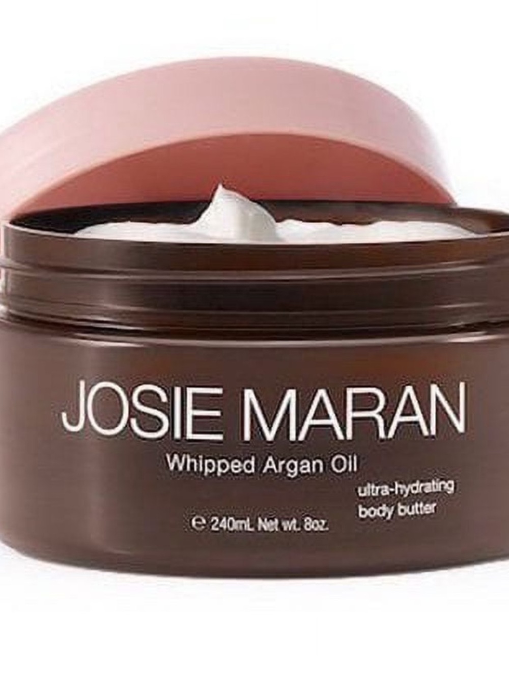 JOSIE MARAN Juicy Peach Whipped Argan Oil Body Butter. 8oz/240ml